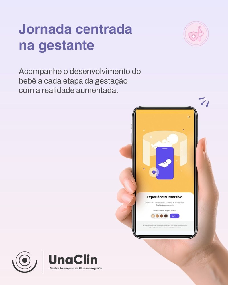 Jornada centrada na gestante com realidade aumentada